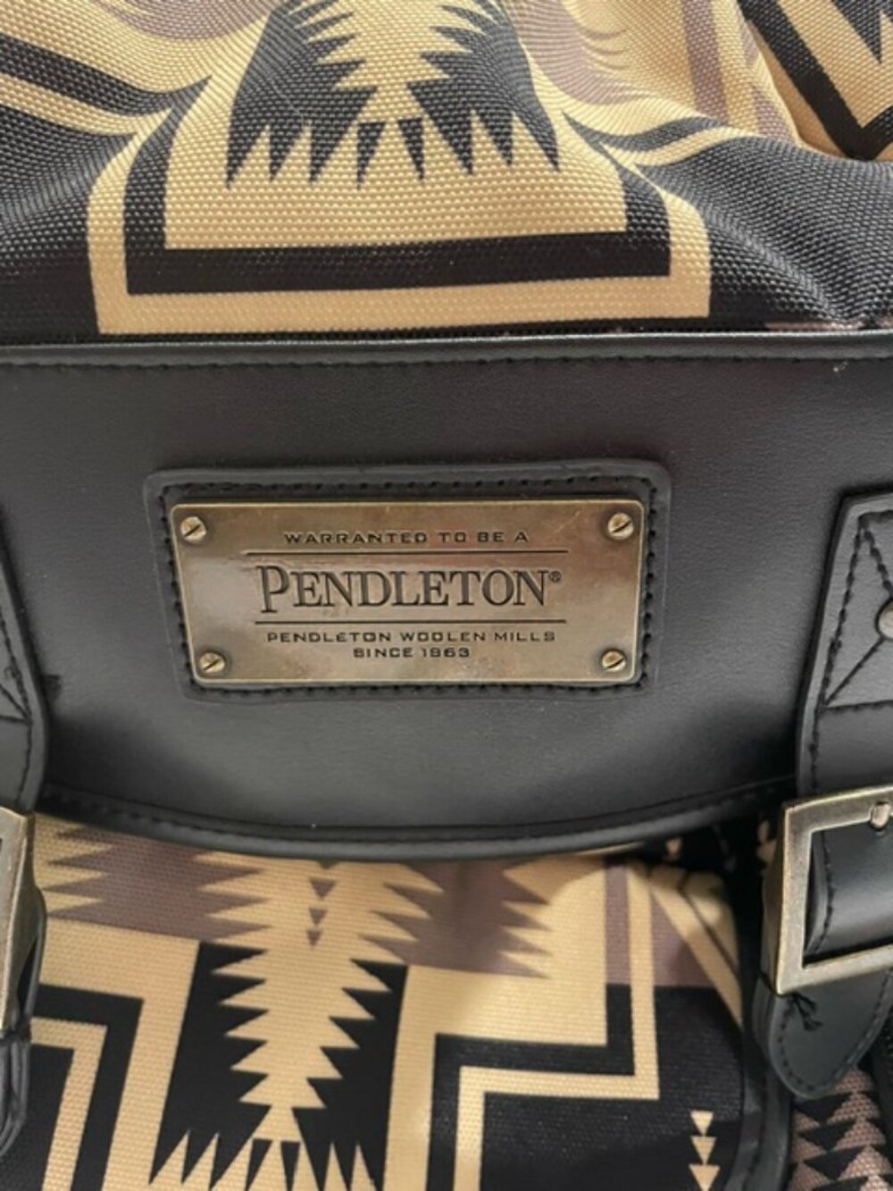 Pendleton Harding Black Aztec Backpack.  NWOT - Picture 2 of 8